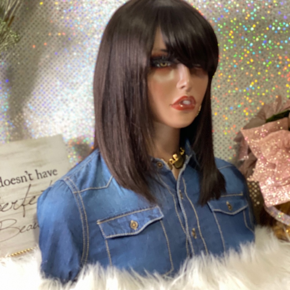 🌺 Sassy 12” Bob 100% Brazilian Human Hair Wig 🌺